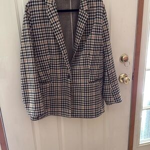 Plaid Women's Blazer